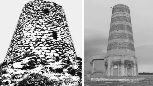 Left The ancient remnants of an Etruscan tower in modern Italy from the - фото 11