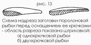 Прежде чем остановиться на изготовлении двухкрючковых рыбок опишем - фото 13
