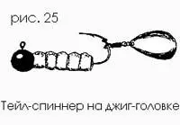 Есть ещё один тип тейлспиннера предполагающий использование джигголовки рис - фото 25