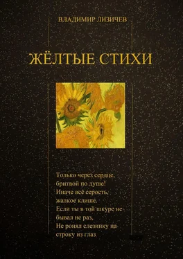 Владимир Лизичев Жёлтые стихи обложка книги
