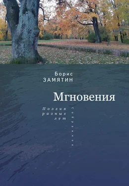 Борис Замятин Мгновения. Поэзия разных лет обложка книги