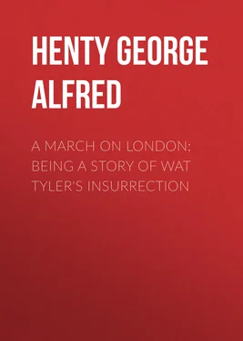 George Henty A March on London: Being a Story of Wat Tyler's Insurrection обложка книги