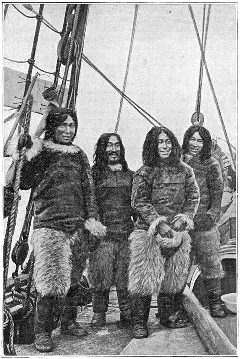 Joviale Eskimos uit NoordGroenland Daar werd een kijker met een forschen - фото 1