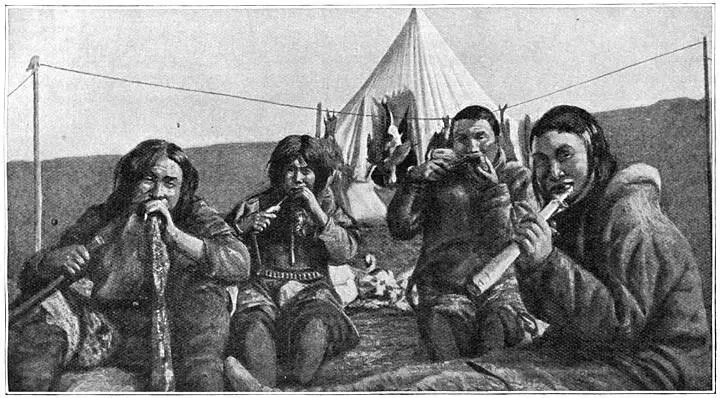 In korten tijd hadden de Eskimos het vleesch van drie rendierbouten totaal - фото 2