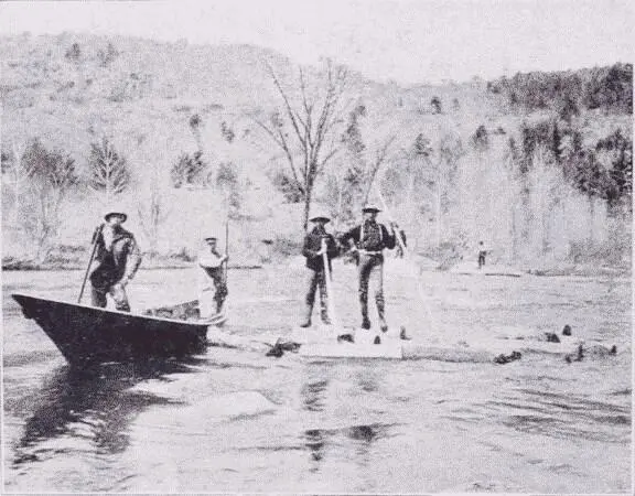 Fig 17 Log Driving on the Ausable River The climax of hardship and courage - фото 10