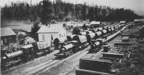 Fig 28 Log Train Humboldt County California In loading the machine is - фото 16