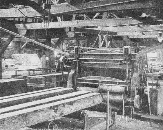 Fig 33 GangSaw Fig 34 BandSaw The bandsaw is fast displacing the other - фото 20