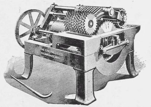 Fig 49 Ten Saw Gang Lath Bolter This machine cuts up material lengthwise - фото 32