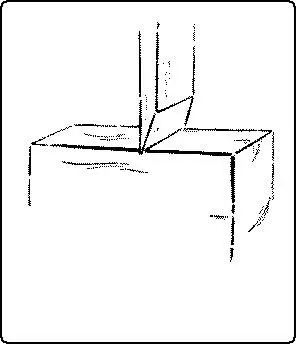 Fig 60 Edge Action When a knife or chisel is pressed into a piece of wood at - фото 40