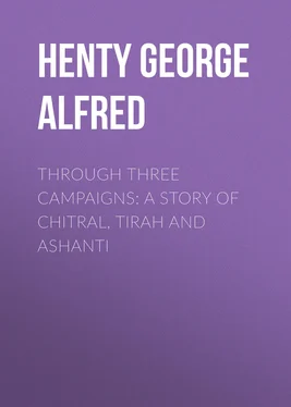 George Henty Through Three Campaigns: A Story of Chitral, Tirah and Ashanti обложка книги