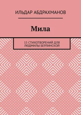 Ильдар Абдрахманов Мила. 15 СТИХОТВОРЕНИЙ для Людмилы Берлинской обложка книги