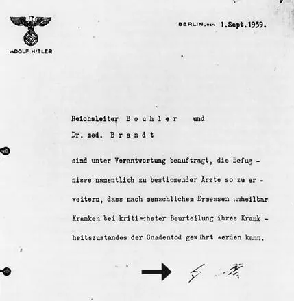 99 In the previous image the memorandum signed by Adolf Hitler granting a - фото 13