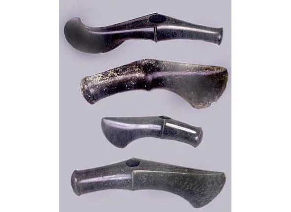 stone axes from the Borodino Treasure XIV century SHM Moscow pic22 Axes - фото 26