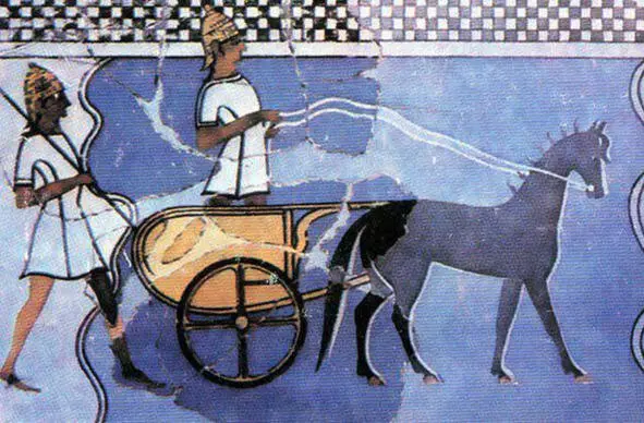 pic33 Chariot from Tiryns 13th century BC Pic34 Chariot on a stele from - фото 38