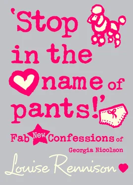 Louise Rennison ‘Stop in the name of pants!’ обложка книги
