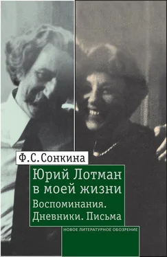 Фаина Сонкина Юрий Лотман в моей жизни. Воспоминания, дневники, письма обложка книги