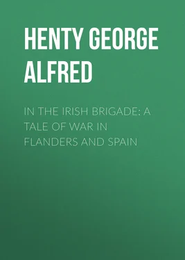 George Henty In the Irish Brigade: A Tale of War in Flanders and Spain обложка книги