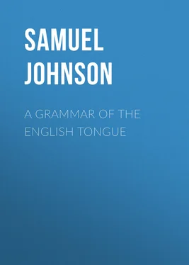 Samuel Johnson A Grammar of the English Tongue обложка книги