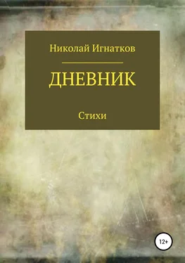 Николай Игнатков Дневник. Книга стихотворений обложка книги