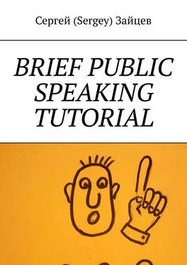 Сергей (Sergey) Зайцев Brief public speaking tutorial обложка книги