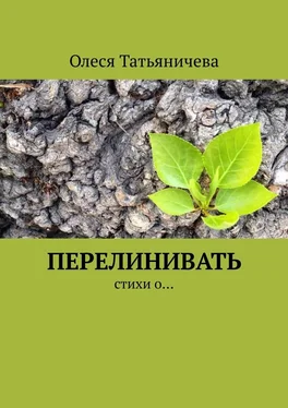 Олеся Татьяничева Перелинивать. Стихи о… обложка книги