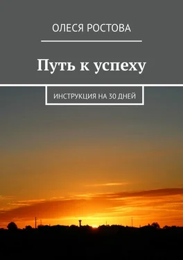 Олеся Ростова Путь к успеху. Инструкция на 30 дней обложка книги