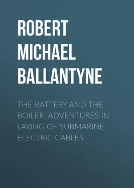 Robert Michael Ballantyne The Battery and the Boiler: Adventures in Laying of Submarine Electric Cables обложка книги