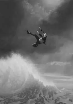 Painting by Joel Rea The man and his interaction with the elements the main - фото 20