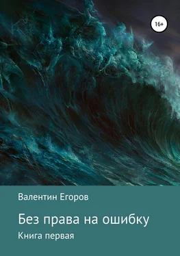 Валентин Егоров Без права на ошибку. Книга первая обложка книги