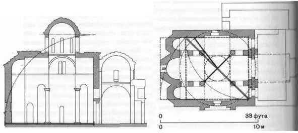 Рис6 Греческая базилика Продольный разрез и план Интересно такая - фото 9