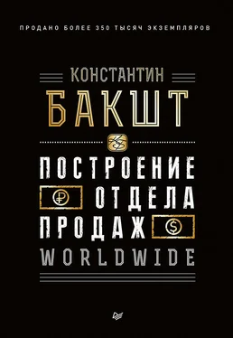 Константин Бакшт Построение отдела продаж. WORLDWIDE обложка книги