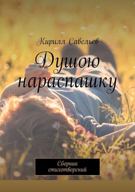 Кирилл Савельев Душою нараспашку. Сборник стихотворений обложка книги