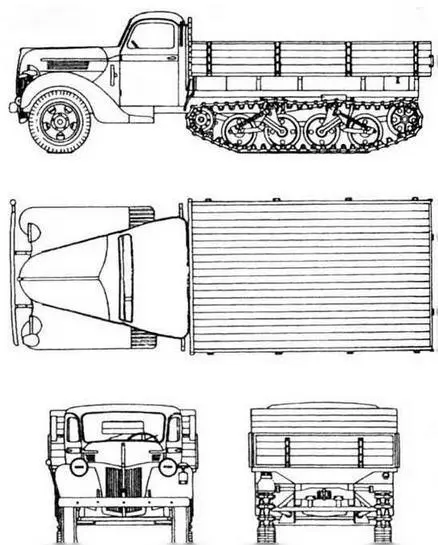 SdKfz3b Полугусеничный грузовой автомобиль SdKfz3b Maultier Эта машина - фото 210