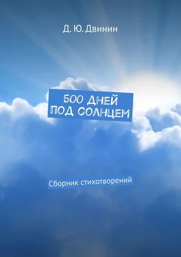 Дмитрий Двинин 500 дней под солнцем. Сборник стихотворений обложка книги