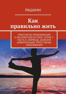 Рашами Как правильно жить. Практикум приближения к абсолютной истине. Серия 2. Часть 8. Аюрведа. Болезни цивилизации. Простудные заболевания обложка книги