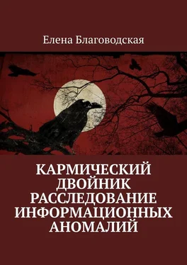 Елена Благоводская Кармический двойник. Расследование информационных аномалий. Документальная история обложка книги