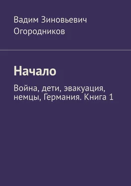 Вадим Огородников Начало. Война, дети, эвакуация, немцы, Германия. Книга 1 обложка книги