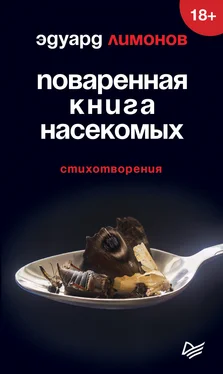 Эдуард Лимонов Поваренная книга насекомых. Стихотворения обложка книги