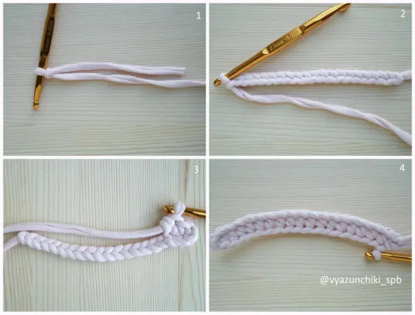 Turn the crochet and crochet along the second side of the chains Half Double - фото 3