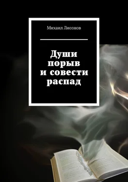 Михаил Лиознов Души порыв и совести распад обложка книги