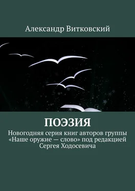 Александр Витковский Поэзия. Новогодняя серия книг авторов группы «Наше оружие – слово» под редакцией Сергея Ходосевича обложка книги