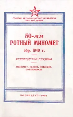 ГАУ РККА 50-мм ротный миномет обр. 1940 г. Руководство службы обложка книги