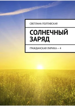 Светлана Полтавская Солнечный заряд. Гражданская лирика – 4 обложка книги