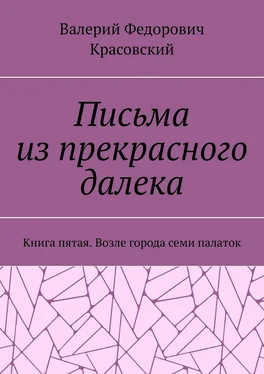 Валерий Красовский Письма из прекрасного далека. Книга пятая. Возле города семи палаток обложка книги