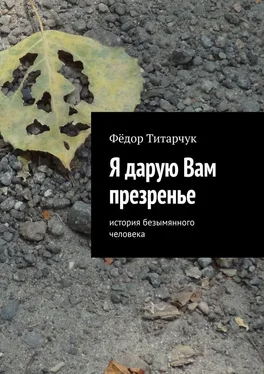 Фёдор Титарчук Я дарую Вам презренье. История безымянного человека обложка книги