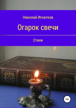 Николай Игнатков Огарок свечи. Книга стихотворений обложка книги