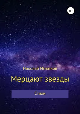 Николай Игнатков Мерцают звезды. Книга стихотворений обложка книги