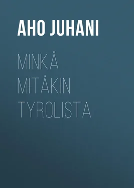 Juhani Aho Minkä mitäkin Tyrolista обложка книги