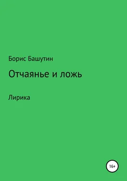 Борис Башутин Отчаянье и ложь обложка книги