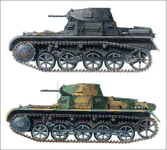 Легкий танк Pzkpfwg1A Батальон de Carros de Combate Теруэль 1937 г - фото 13